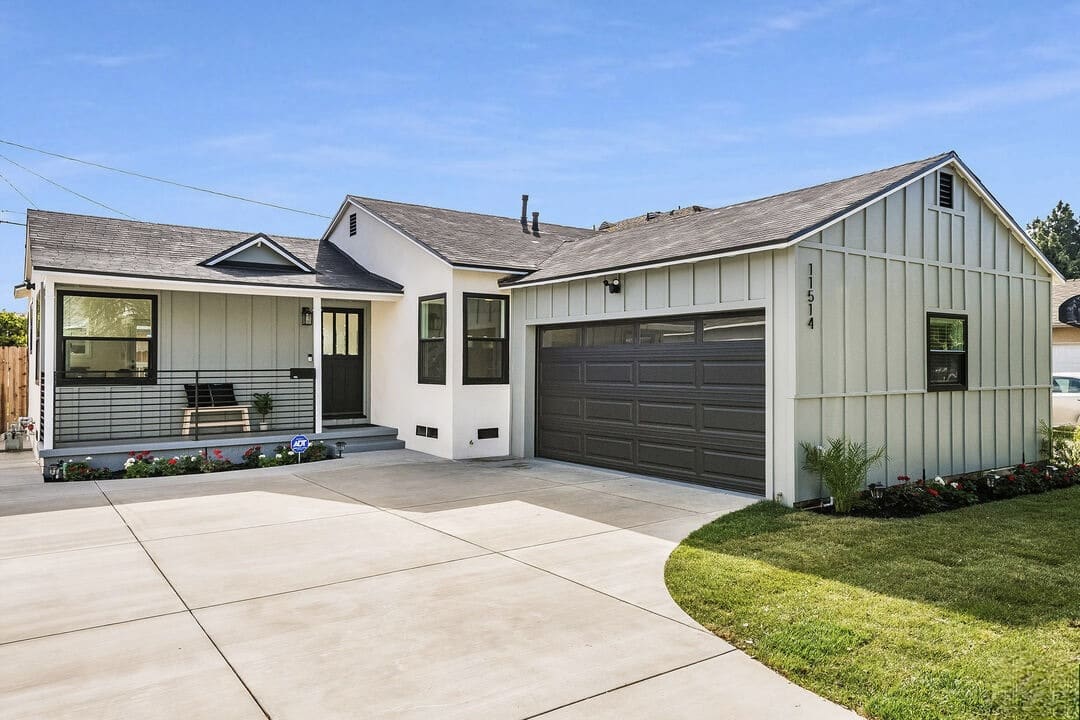 Completed Southern California home with garage conversion ADU by ADU Cities